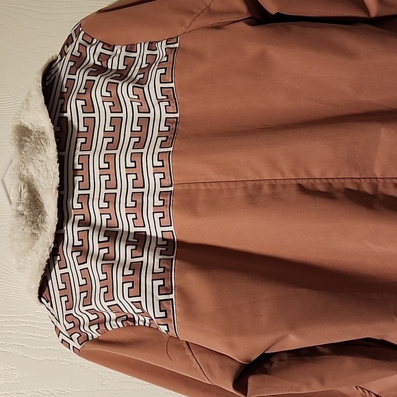 Soft fleece lined rose pink winter jacket - Picture 6 of 7